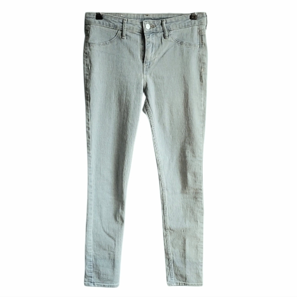 H&M Women's Light Blue Stretch Skinny Ankle Length Jeans Y2K  Rockstar 27